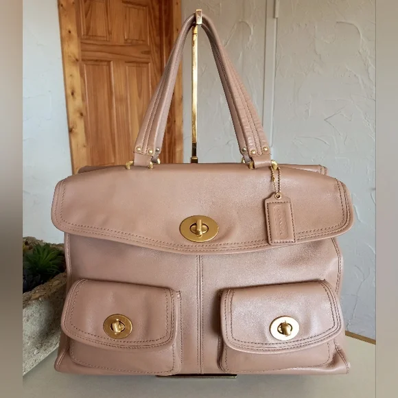 Coach 12980 Hampton Collection, Legacy Travel Bag, Tan - Picture 1 of 15